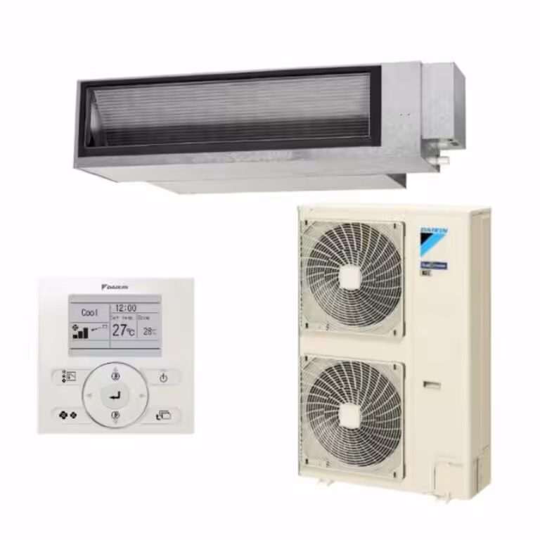 14kw Ducted Airconditioning installation in white background