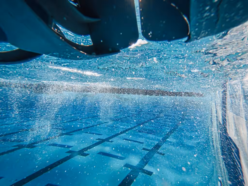 commercial pool underwater